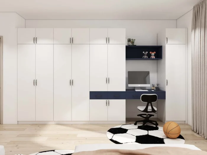 Sleek Modern Bedroom Closet Design with Functional Storage