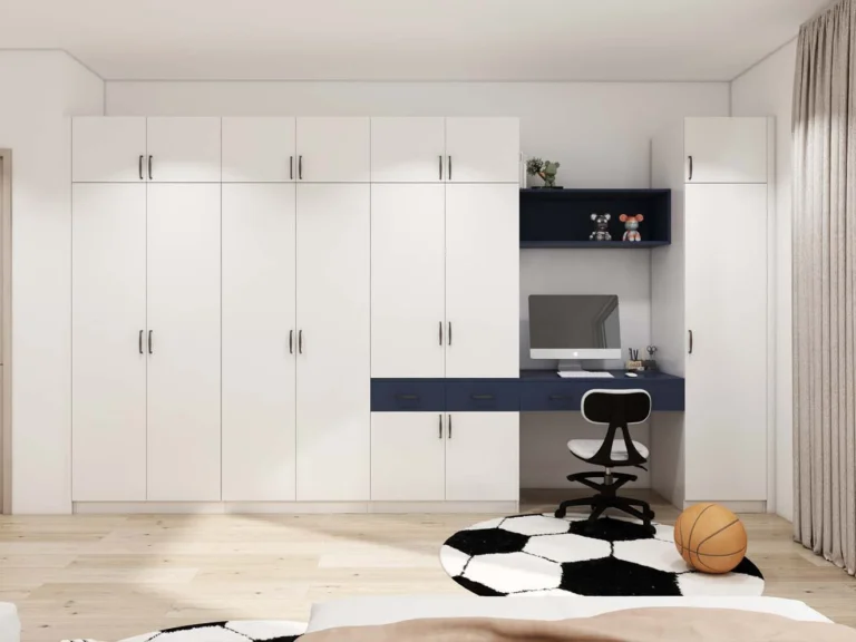 Sleek Modern Bedroom Closet Design with Functional Storage