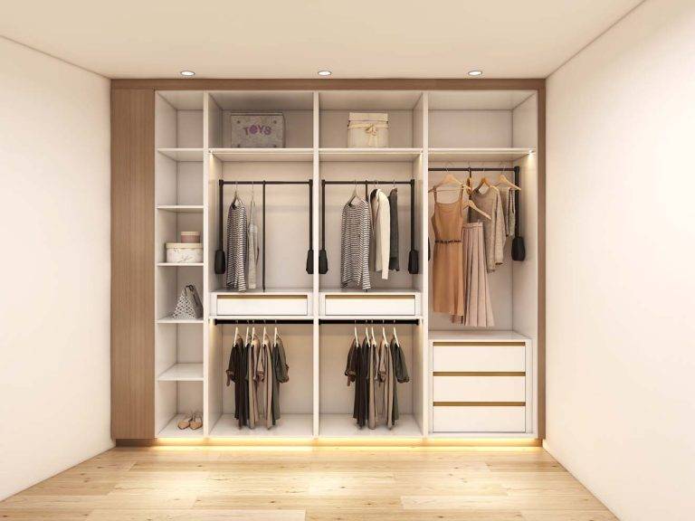 Elegant Wooden Closets For Bedrooms with Ample Storage