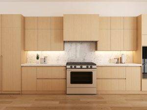 Contemporary Oak Kitchen Setup