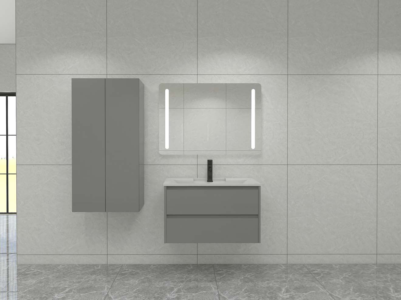 Minimalist Floating Small Bathroom Vanity in Modern Decor
