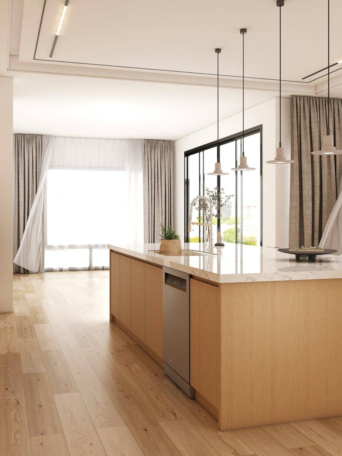 Sleek and Modern Kitchen Design