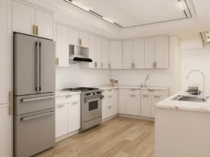 Elegant White Shaker Cabinet Design with Modern Touches