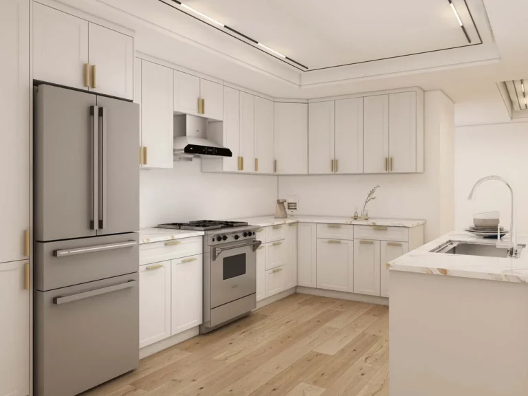 Elegant White Shaker Cabinet Design with Modern Touches