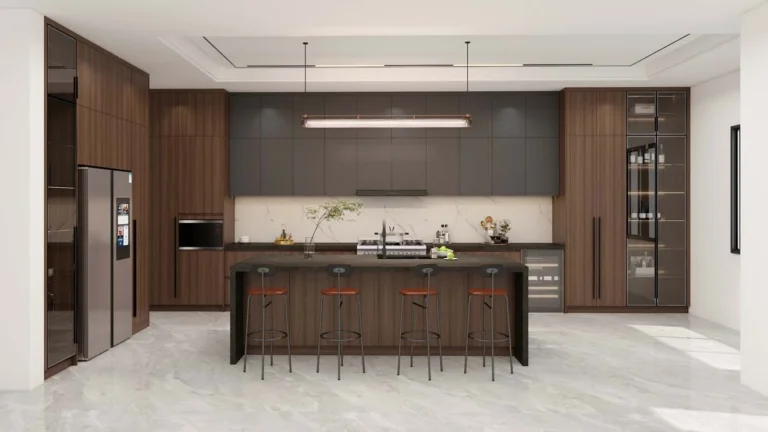 Sleek Dark Kitchen Cabinets Define Modern Elegance