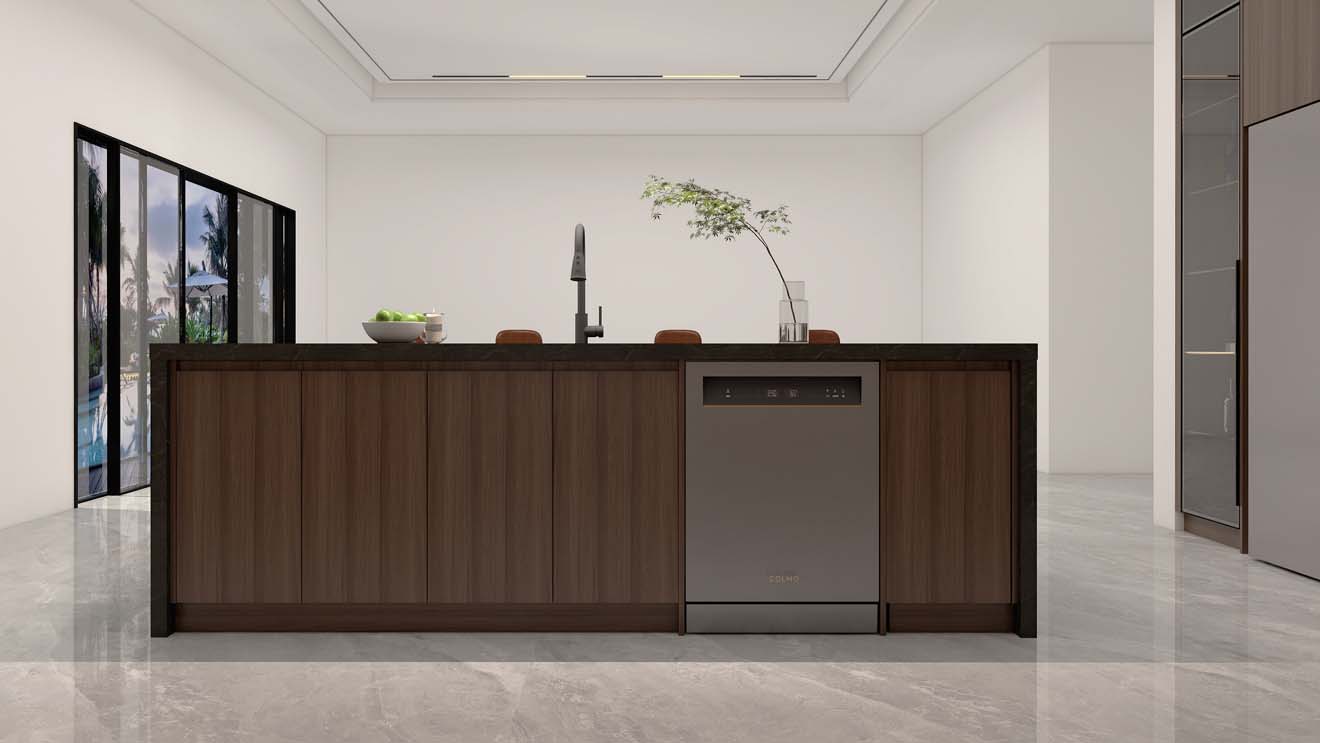 Sleek Dark Kitchen Cabinets Define Modern Elegance