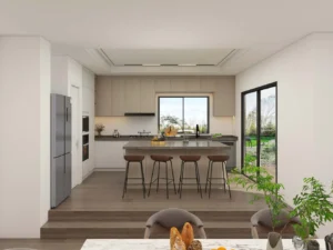Warm and Inviting Kitchen with Light Wood Cabinets