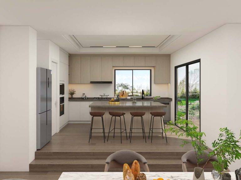 Warm and Inviting Kitchen with Light Wood Cabinets