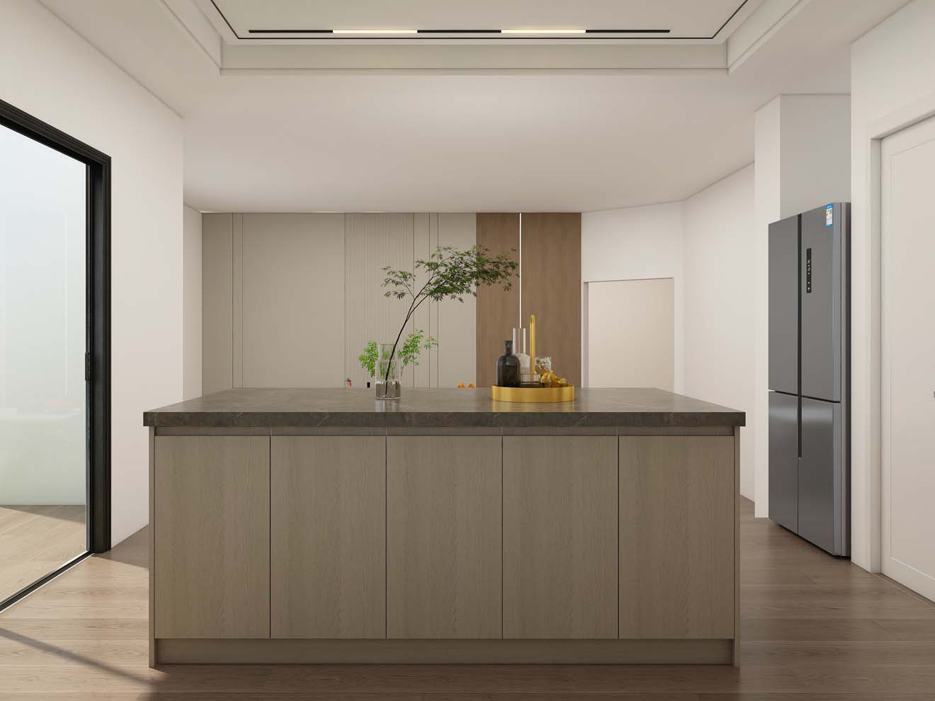 Warm and Inviting Kitchen with Light Wood Cabinets