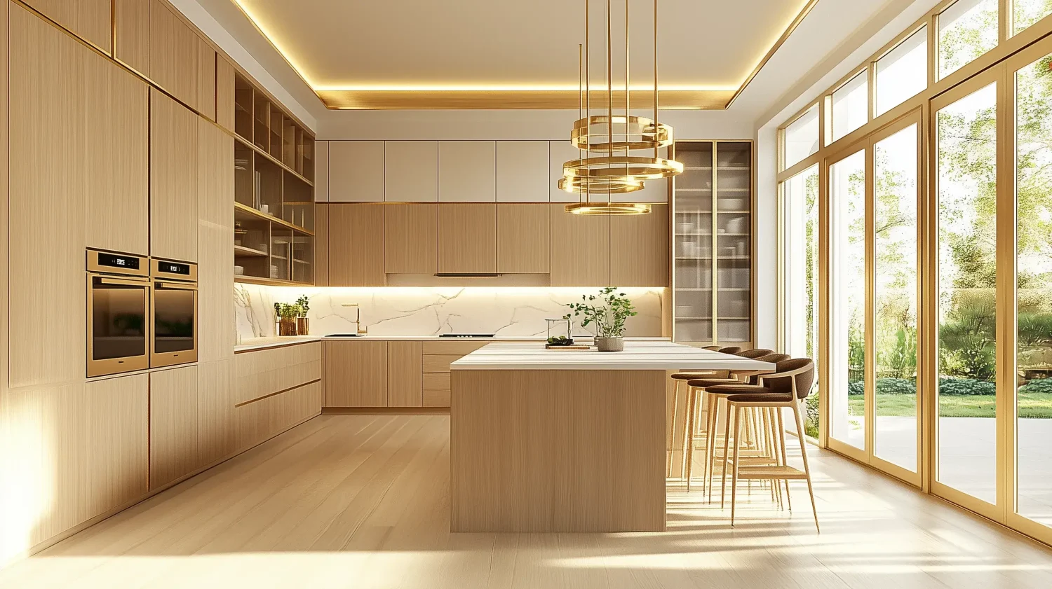 Modern_kitchen_interior_with_light_wood_melamine_cabinets