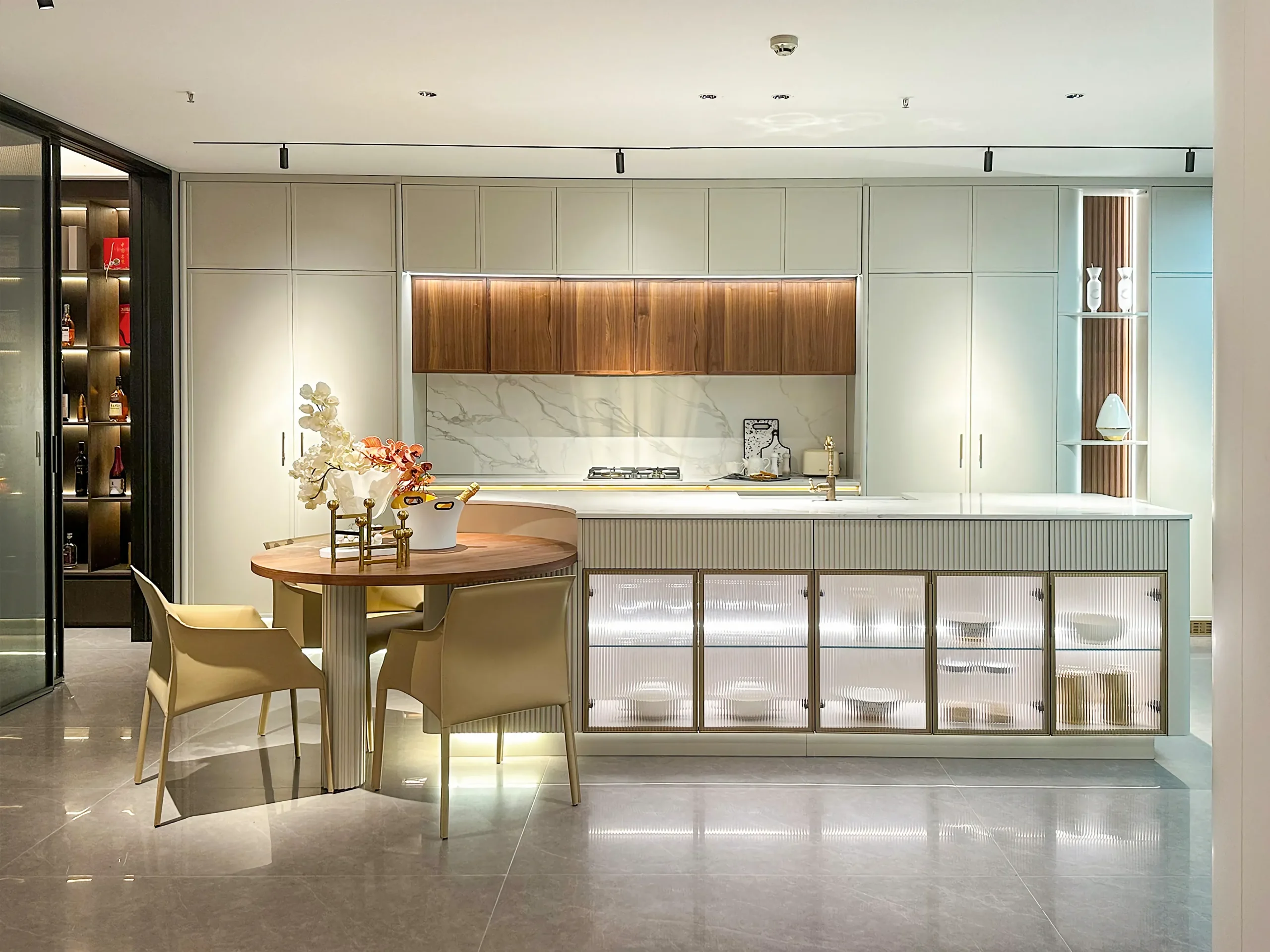 Slim shaker kitchen cabinet