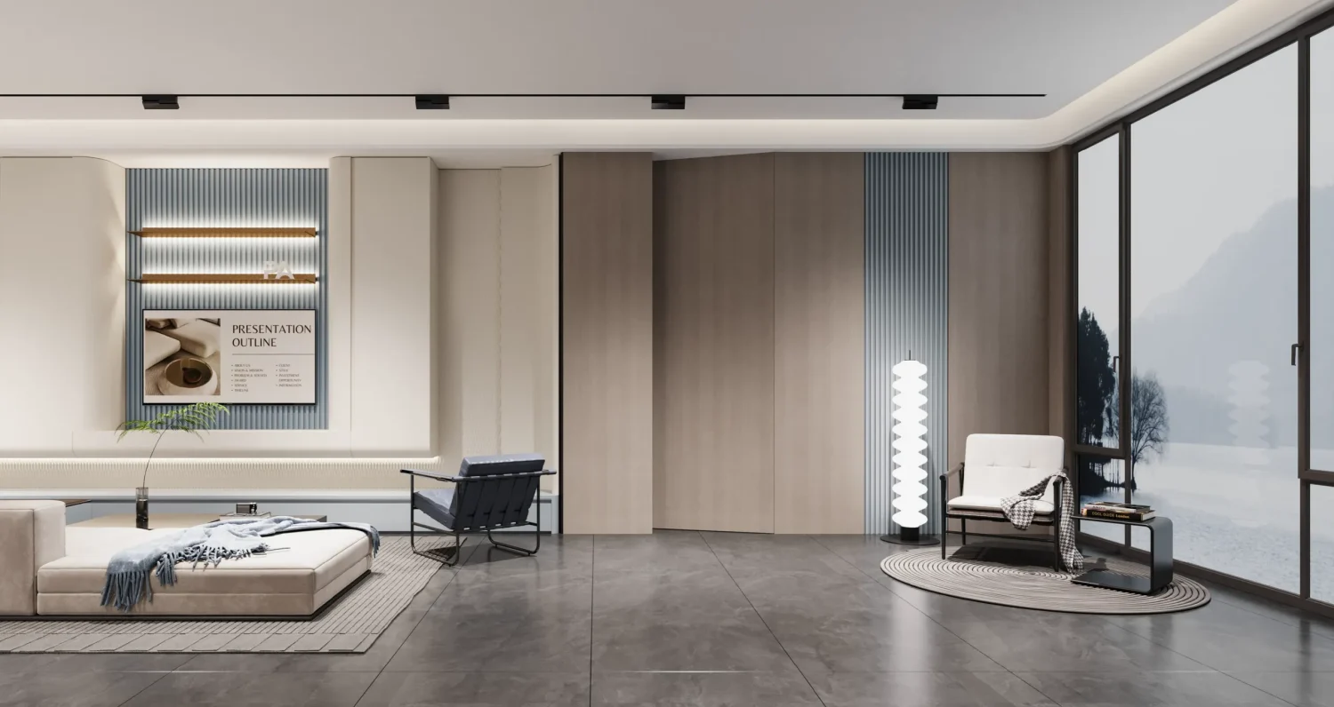 Aluminum Invisible Door Example