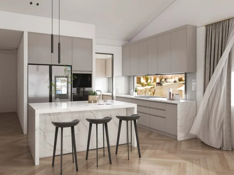 Minimalist White Kitchen Design