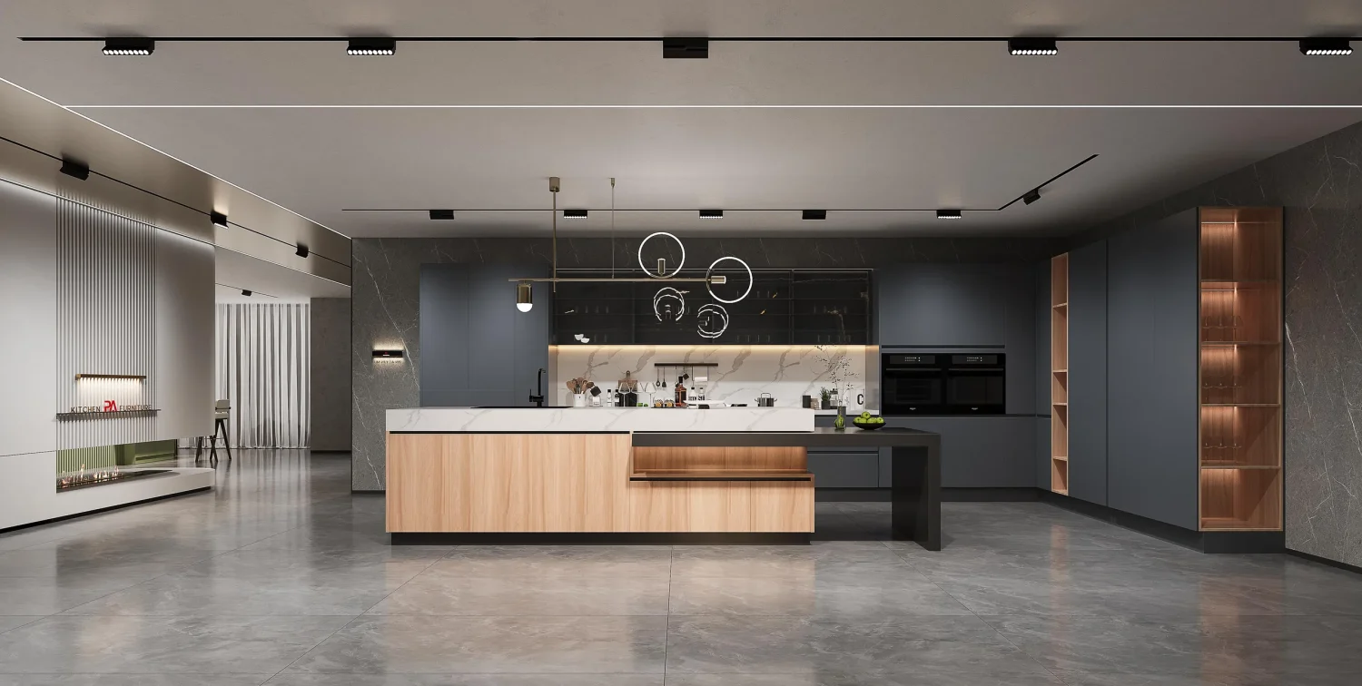 PA Showroom Modern Lacquer Kitchen Cabinets
