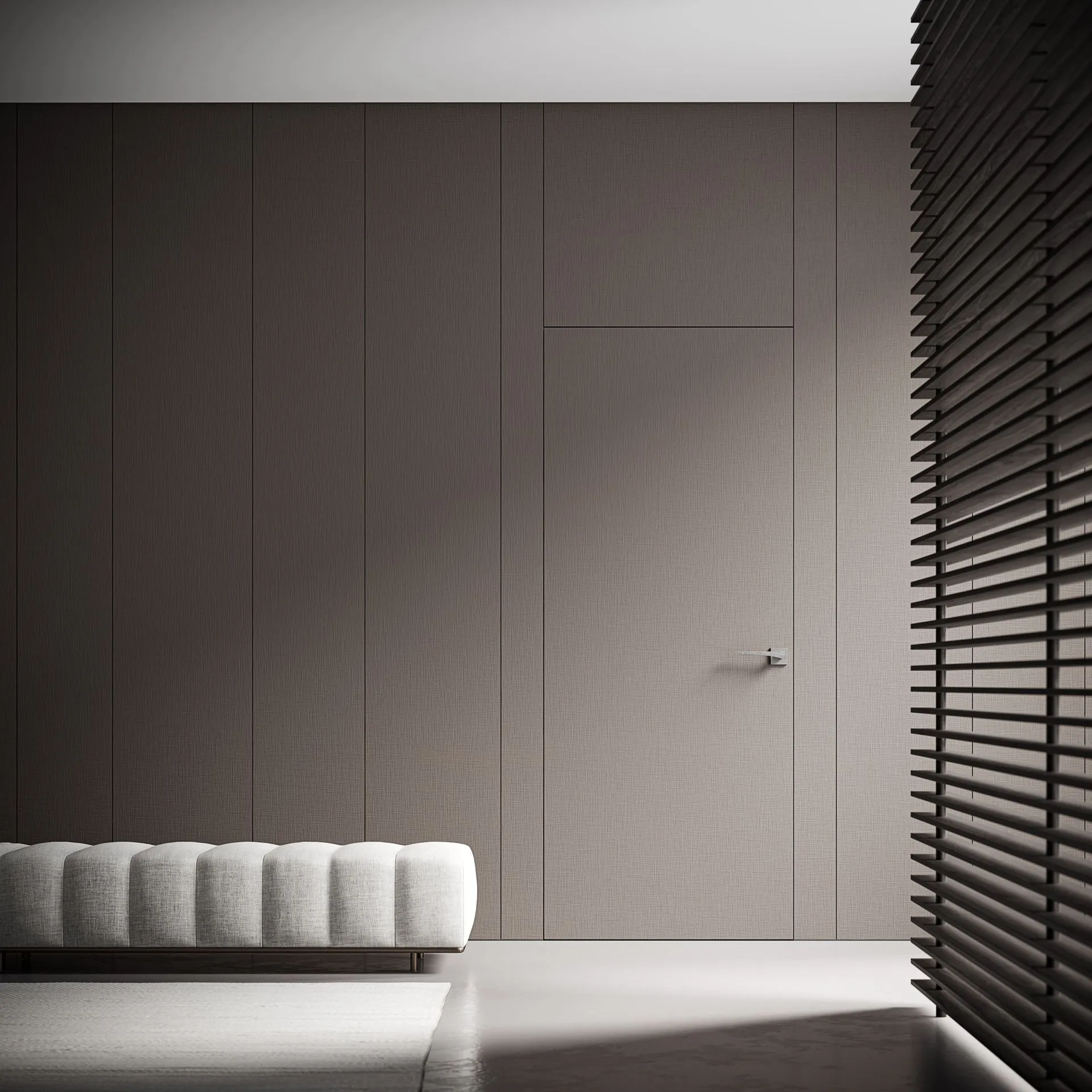 gray-door-and-walls-panels