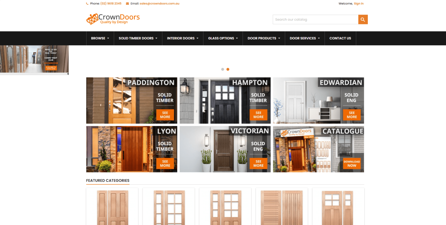 Crown Doors custom interior door manufacturer