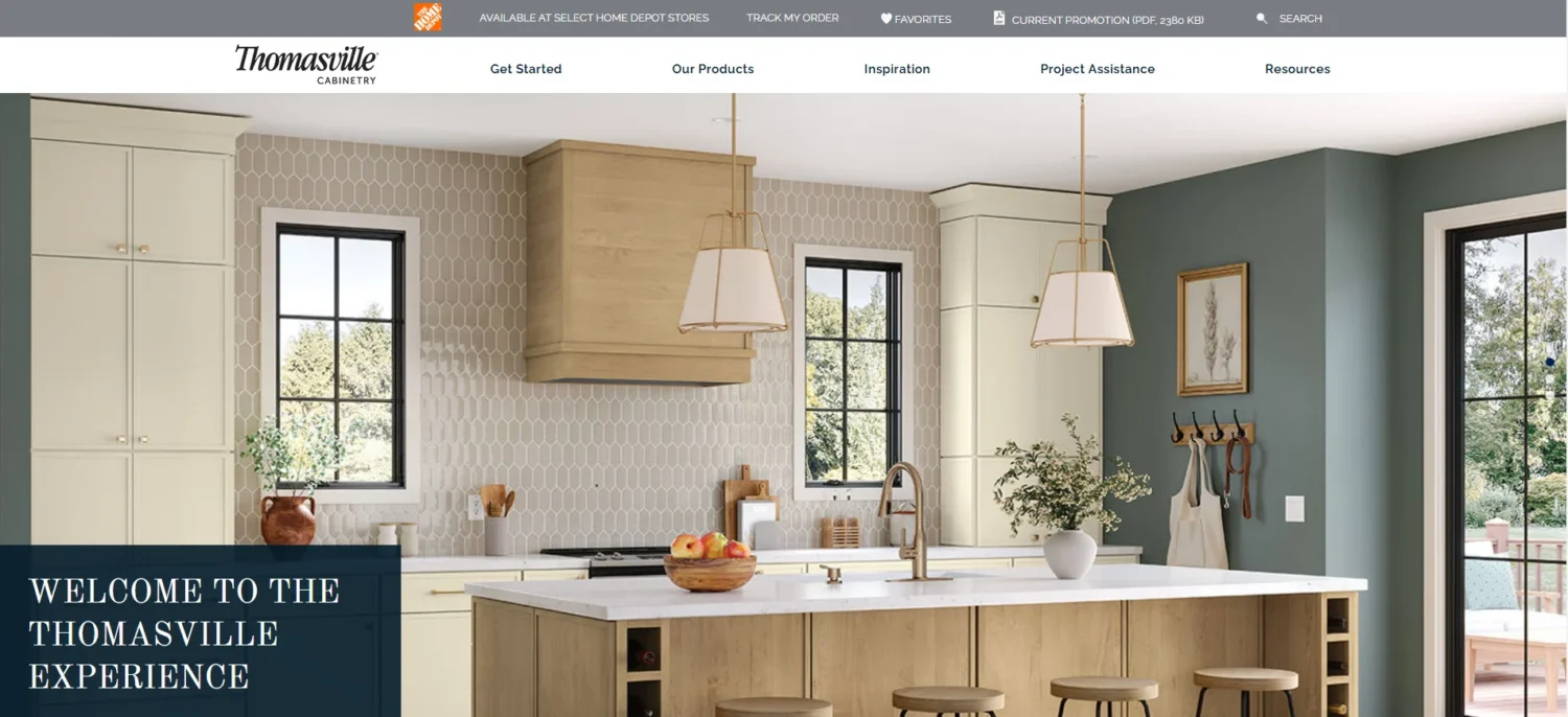 50 Pembuat Kabinet Kustom Teratas di AS 28 Pembuat lemari kustom Thomasville Cabinetry