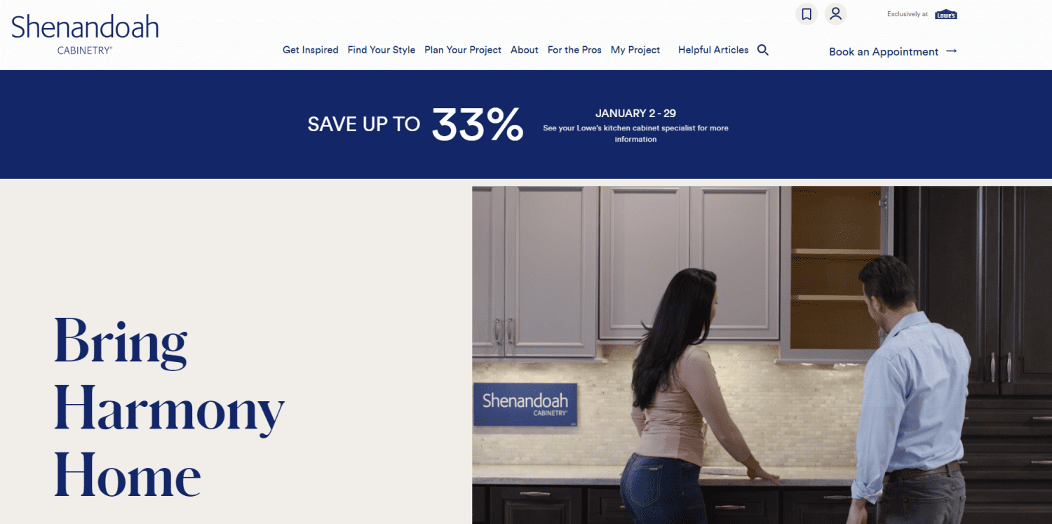 Shenandoah Cabinetry kitchen cabinet makers