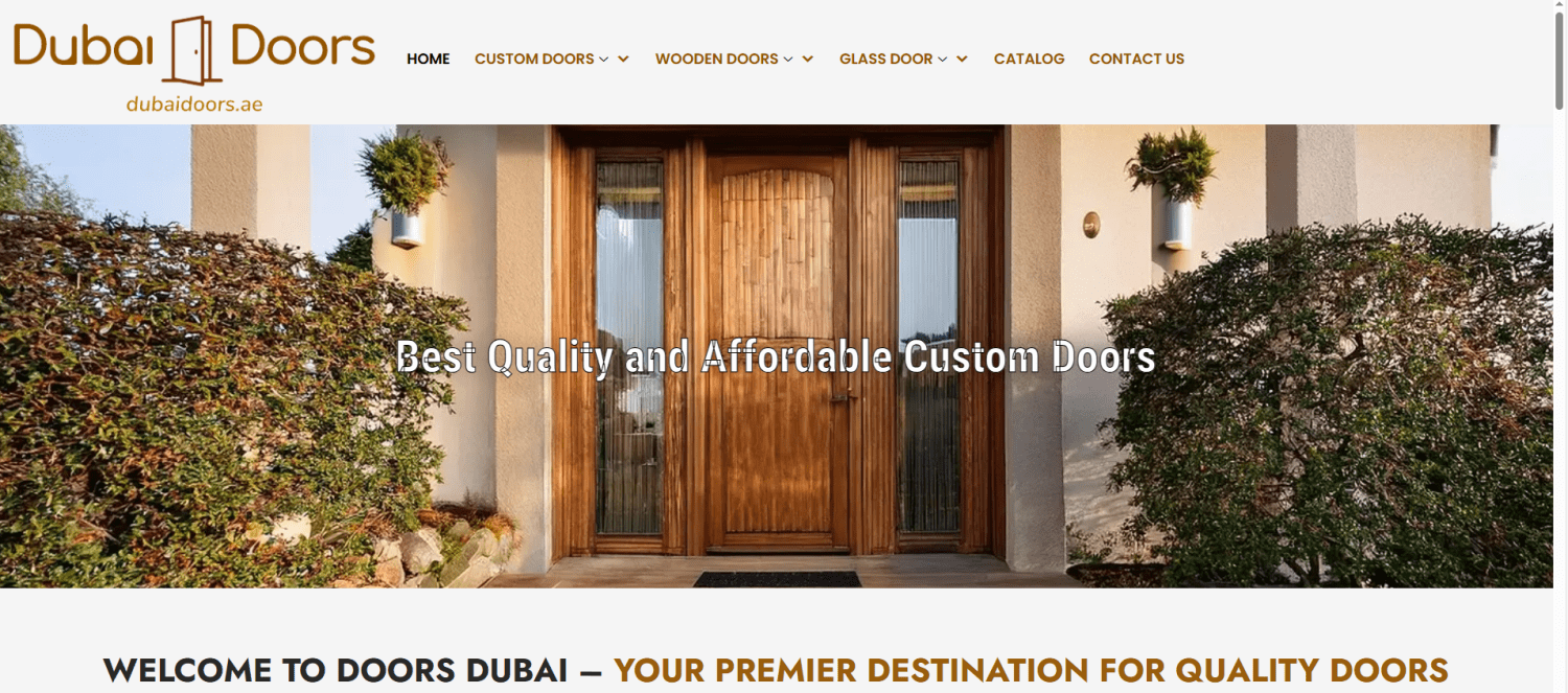 Dubai Doors custom interior door manufacturer