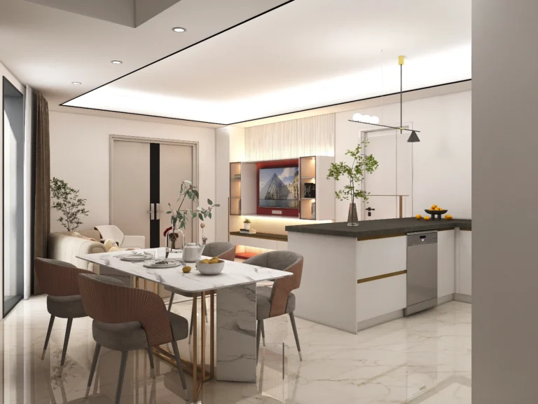 Transform your kitchen with sleek glossy white cabinets. Modern design, easy-to-clean finish, and optimized storage solutions fit any space.