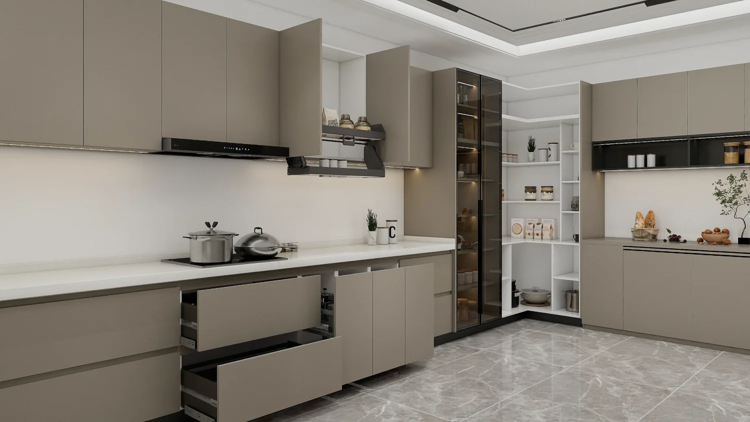 Upgrade your kitchen with gray shaker cabinets. Modern design, high-gloss finish, and ample storage deliver functionality and elegance. Shop now!
