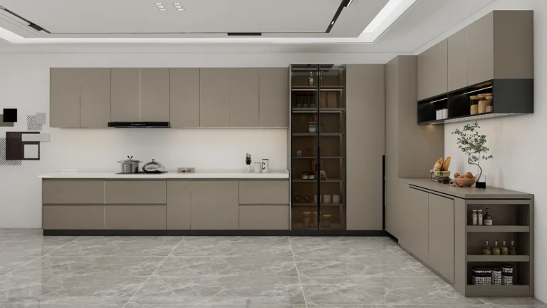 Enhance your kitchen with gray shaker cabinets. Sleek design, high-gloss finish, and smart storage for modern elegance. Shop now!