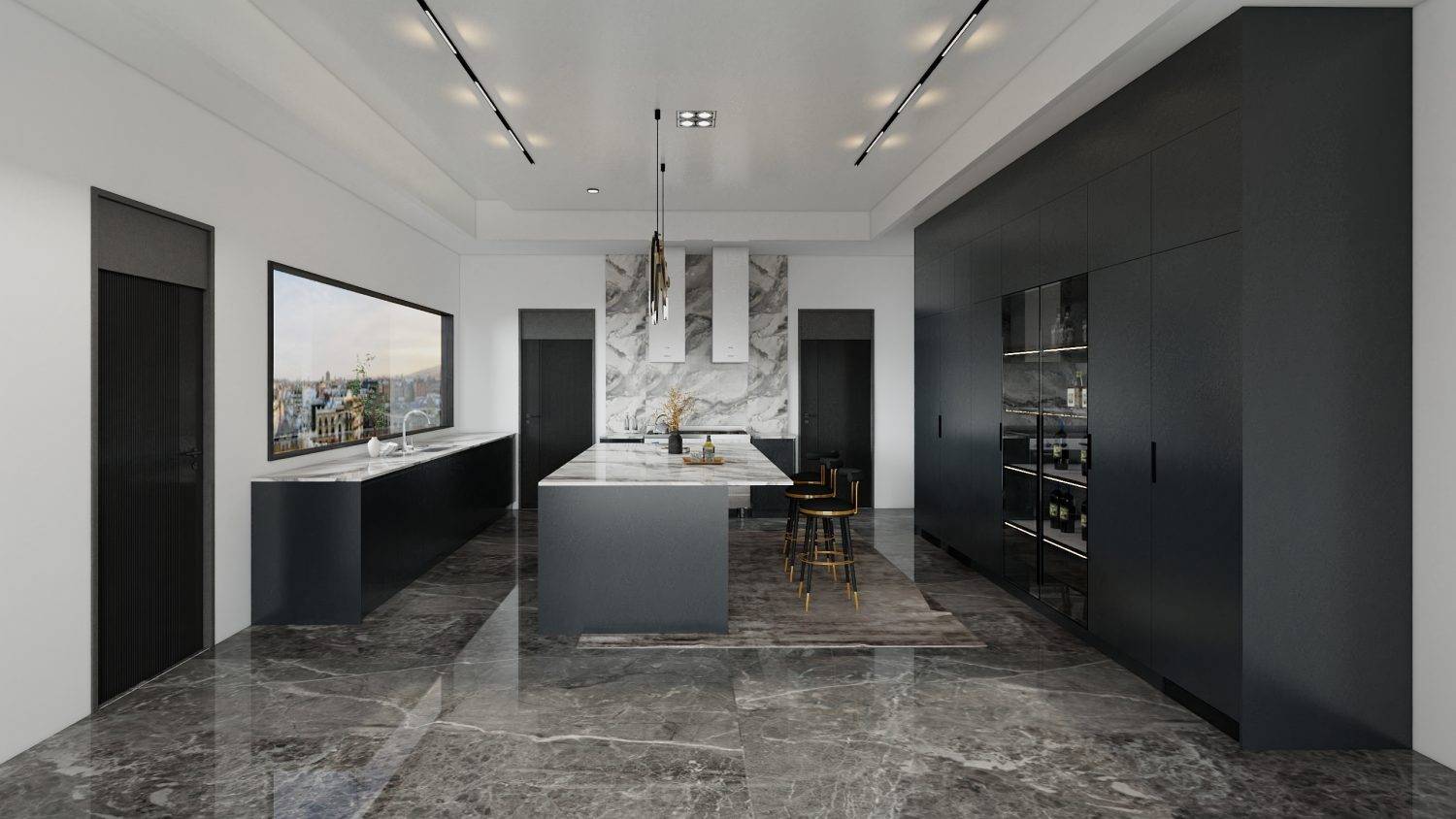 Elevate your kitchen with sleek marble counter cabinets. Luxurious design, durable materials, and functional storage combine elegance with practicality.