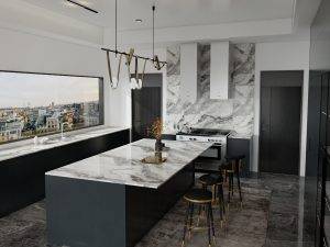 Elevate your kitchen with sleek marble counter cabinets. Luxurious design, durable materials, and functional storage combine elegance with practicality.