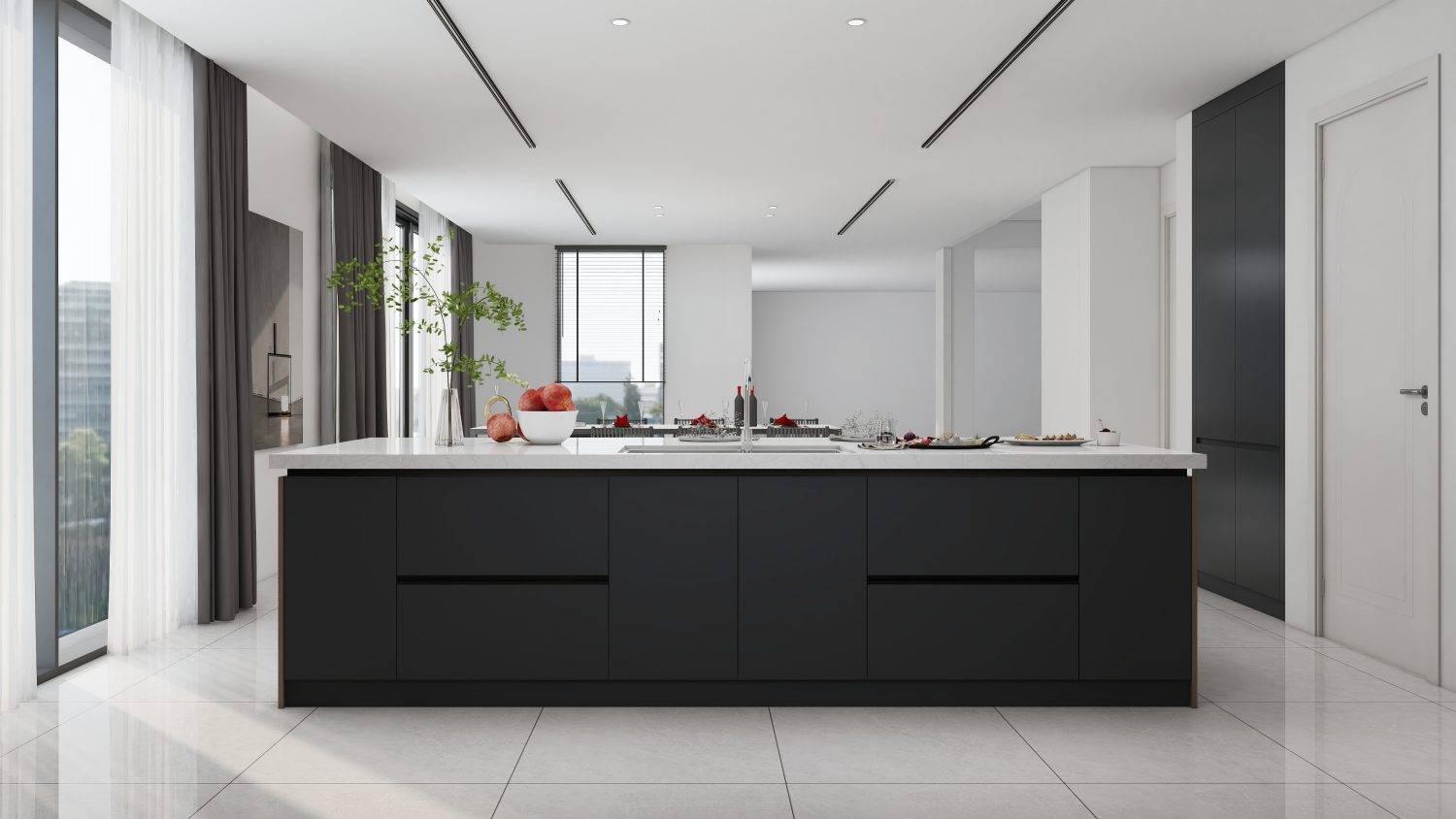 Upgrade your kitchen with matte black cabinets. Sleek, durable, and easy to clean, they offer smart storage and timeless design.