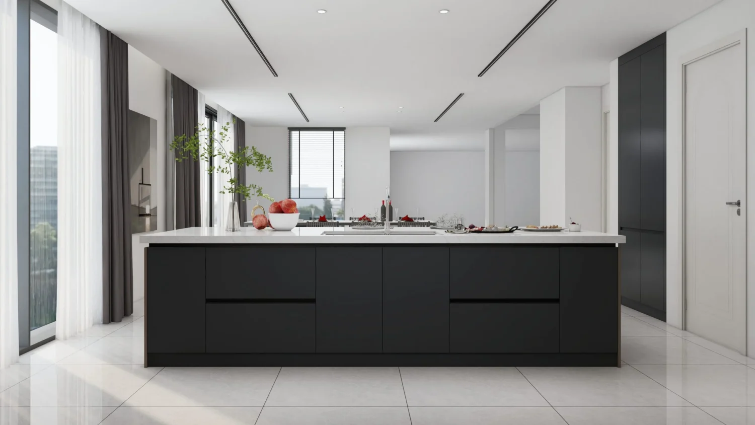 Upgrade your kitchen with matte black cabinets. Sleek, durable, and easy to clean, they offer smart storage and timeless design.