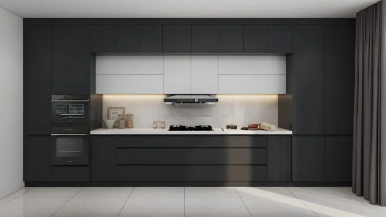 Upgrade your kitchen with matte black cabinets. Sleek, durable, and easy to clean, they offer smart storage and timeless design.