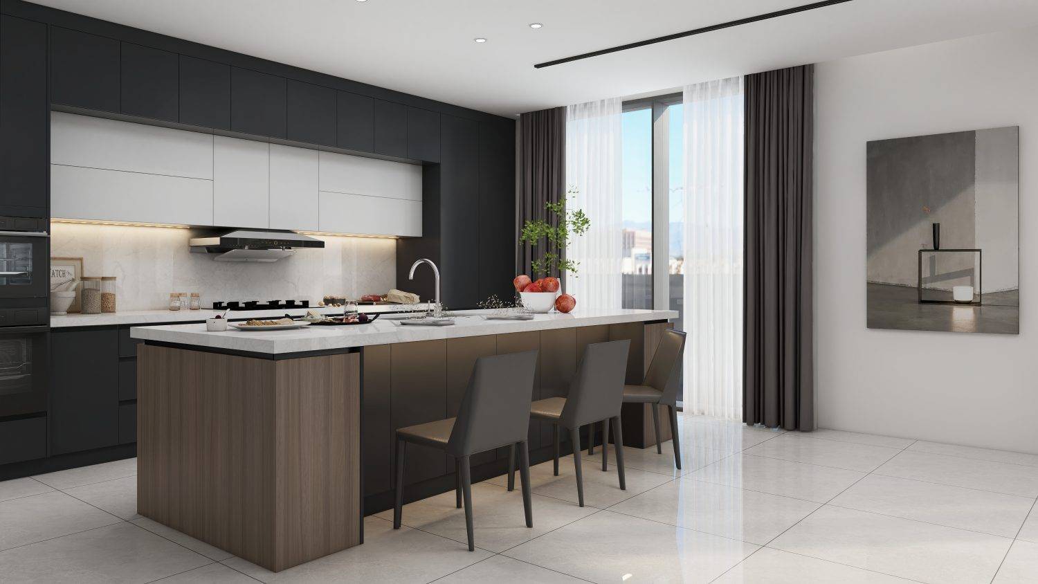 Upgrade your kitchen with matte black cabinets. Sleek, durable, and easy to clean, they offer smart storage and timeless design.