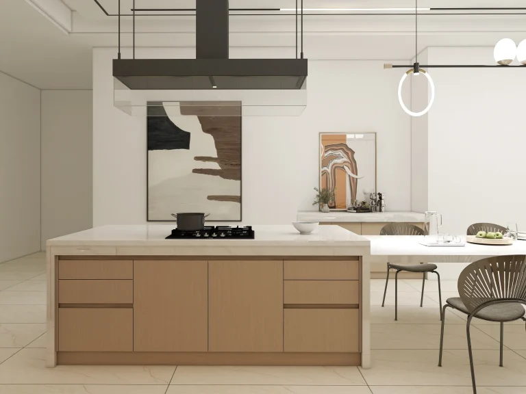 Minimalist Central Island Concept