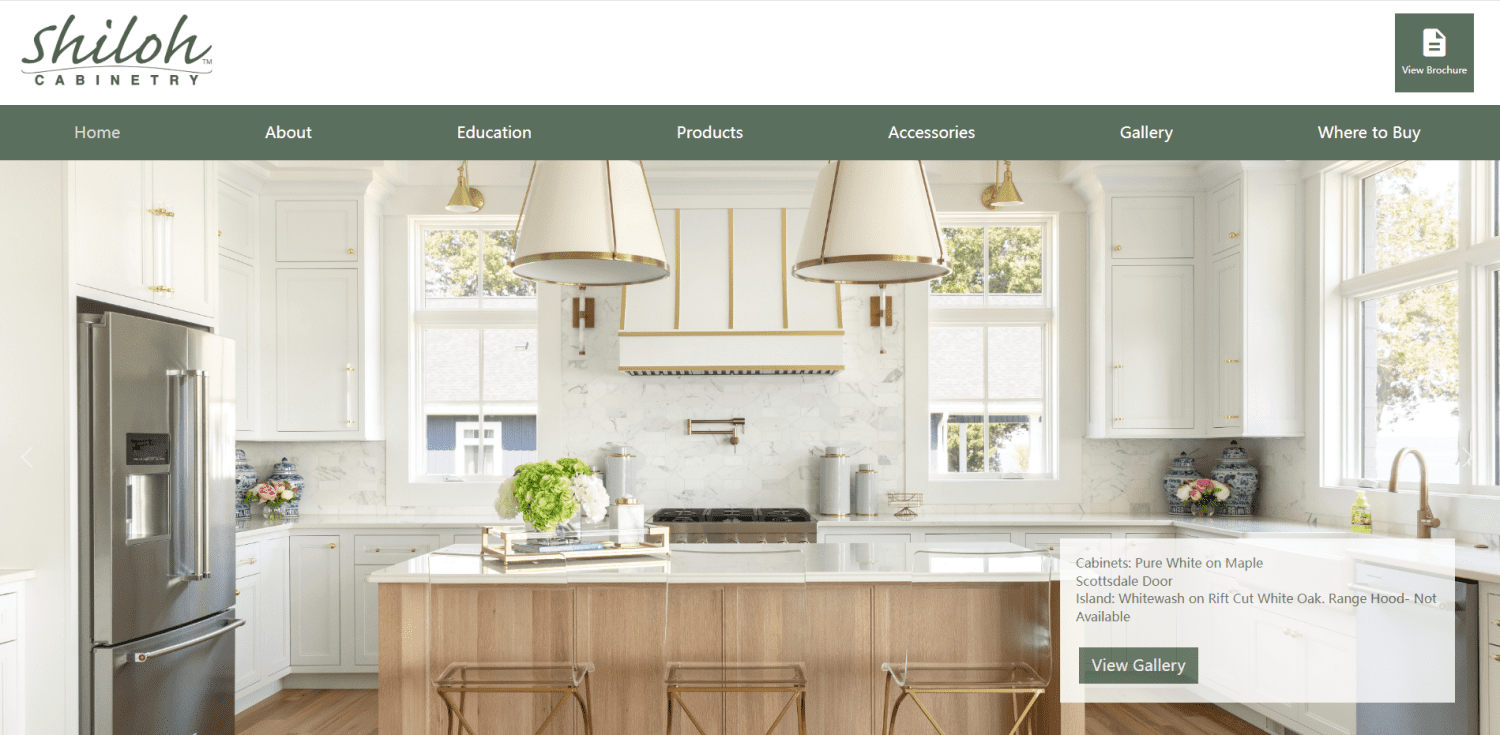 Shiloh Cabinetry kitchen cabinets maker