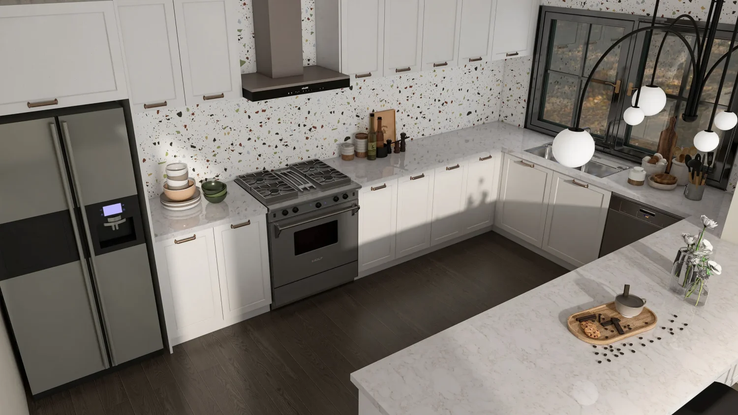 Elegant White Shaker Cabinets from Wholesale Cabinets USA