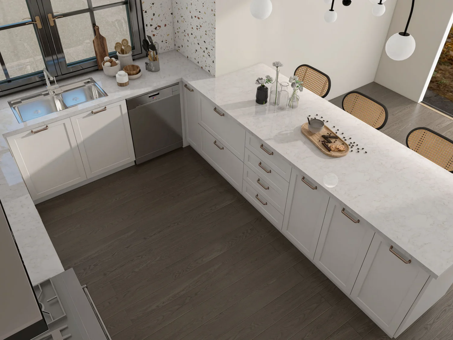 Elegant White Shaker Cabinets from Wholesale Cabinets USA
