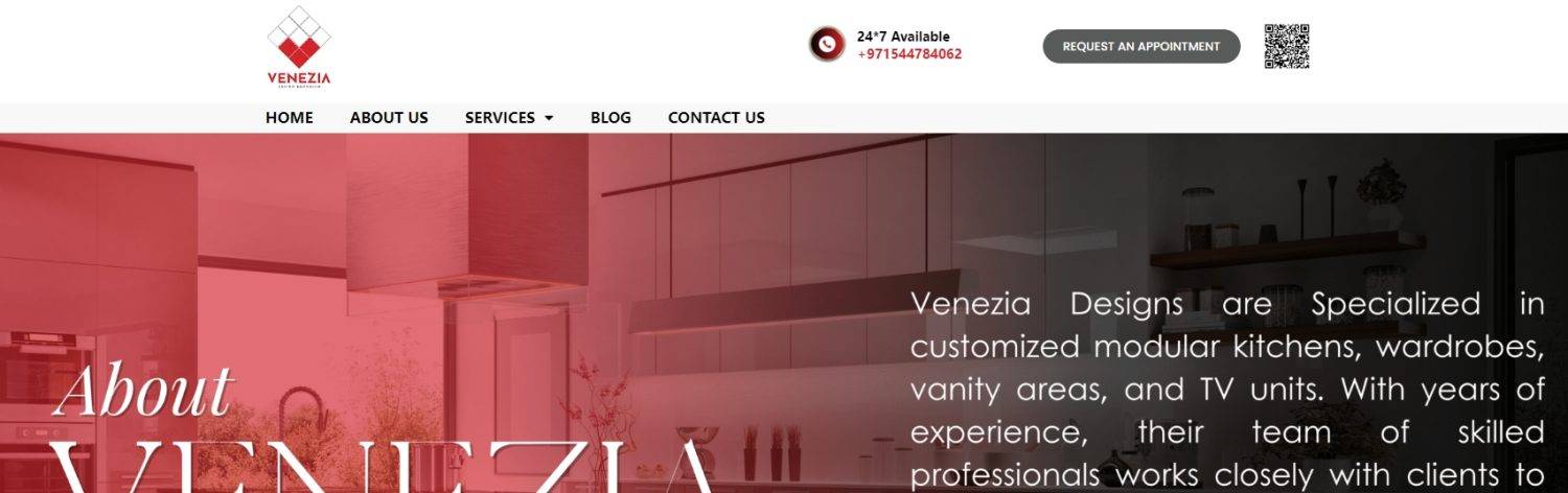Venezia Designs custom cabinet company