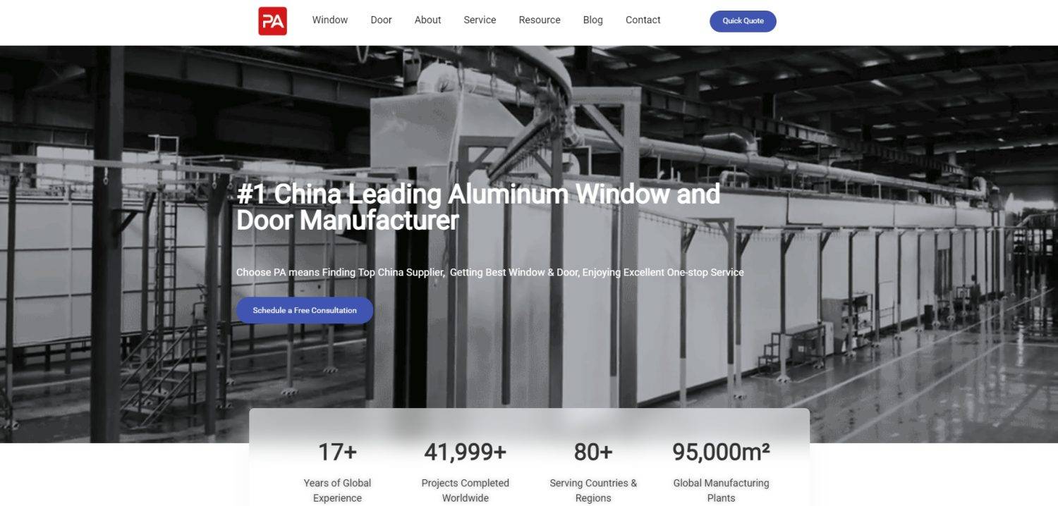 top 10 aluminium window and door manufacturers in China