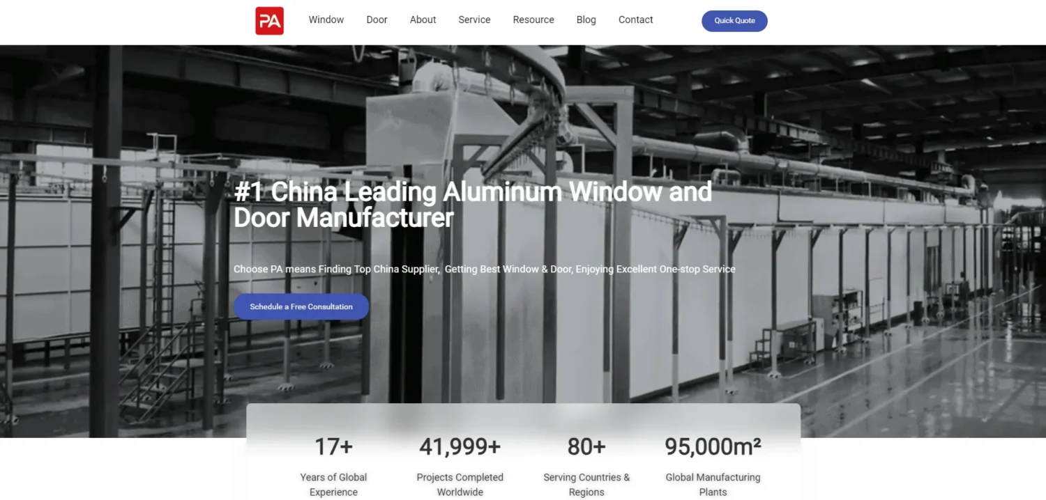 Los 10 principales fabricantes de puertas y ventanas de aluminio de China