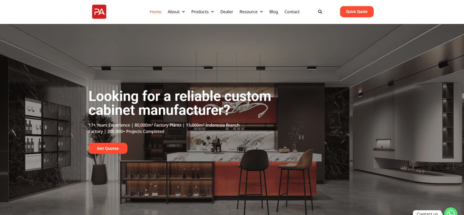 pakitchen cabinet supplier