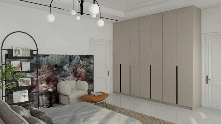 sliding wardrobe for hotel apartment design