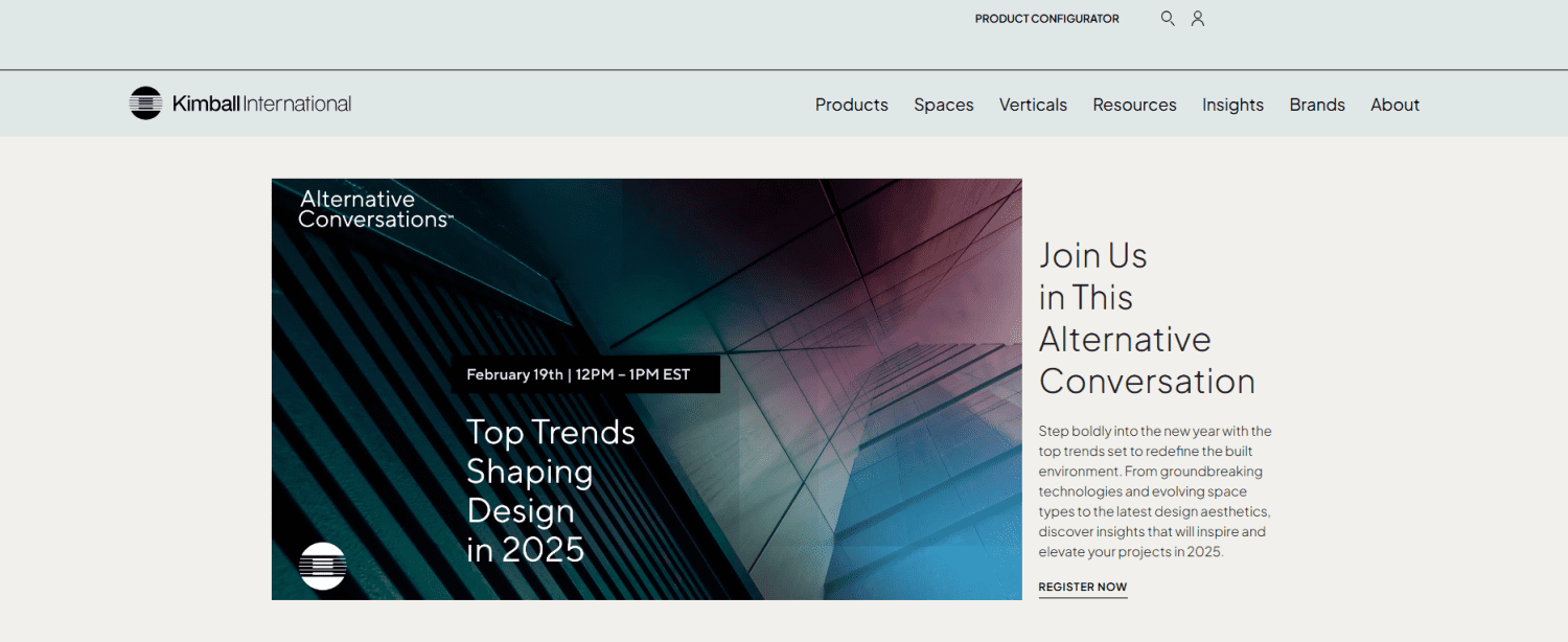 Kimball International american furniture manufacturing