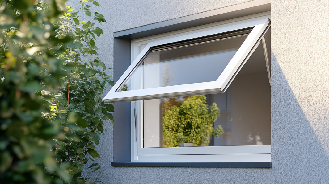 The Ultimate Guide to Choosing Aluminum Windows for Hotels 1 Modern white aluminum awning window installed on a hotel.