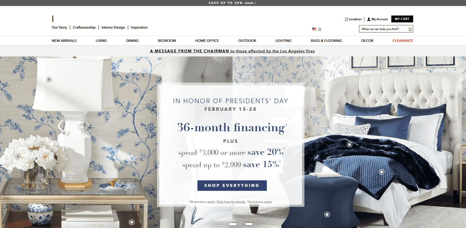 Ethan Allen us furniture manufacturers