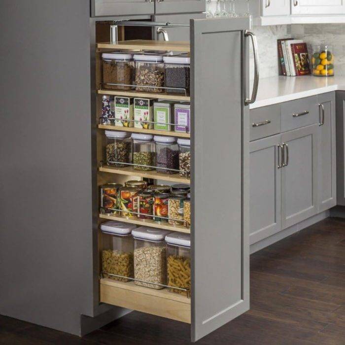 Functional storage with elegant kitchen cabinet designs