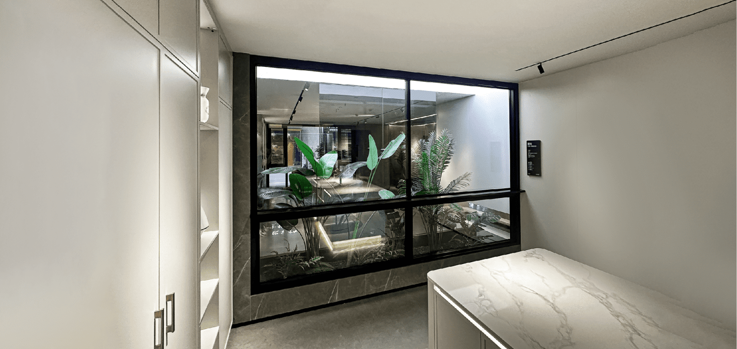 Luxury hotel suite featuring PA Window’s Star Series C-C128 Sliding Windows, designed for enhanced security and durability.