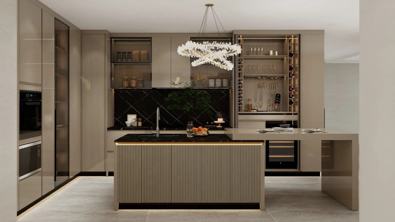 low VOC finishes for luxury kitchen cabinets