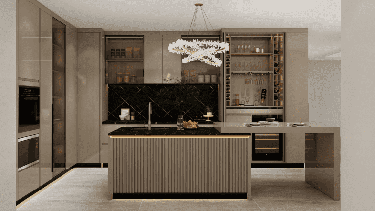 low VOC finishes for luxury kitchen cabinets