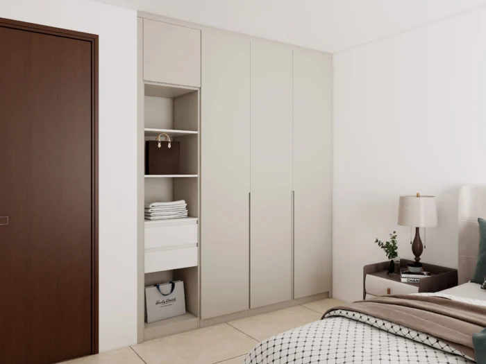 20 ideas creativas de diseño de armarios para el dormitorio 13 Diseño de armario ecológico para dormitorio.