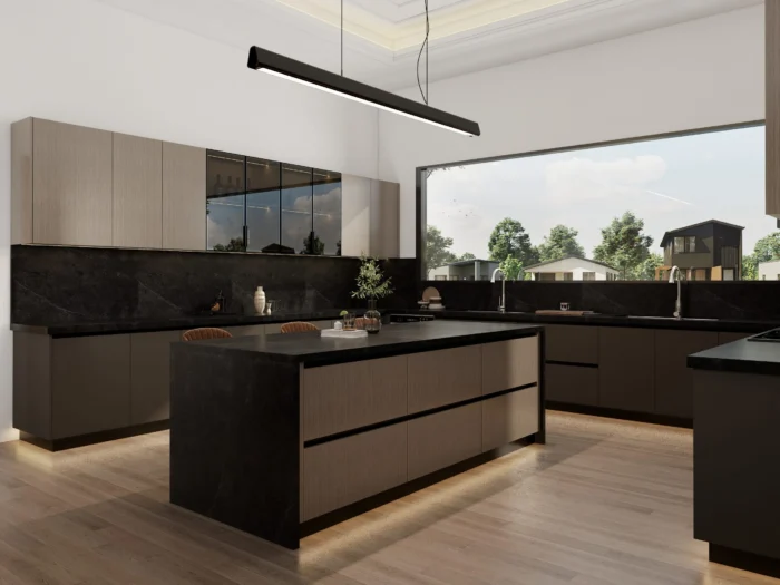 Luxury Kitchen Cabinets Design Inspiration: 24 Unique Design Points for a Premium Kitchen 23 Marble Countertops kitchen cabinet